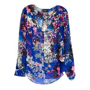 bebe floral sheer top - size M - perfect condition